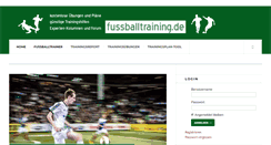 Desktop Screenshot of fussballtraining.de